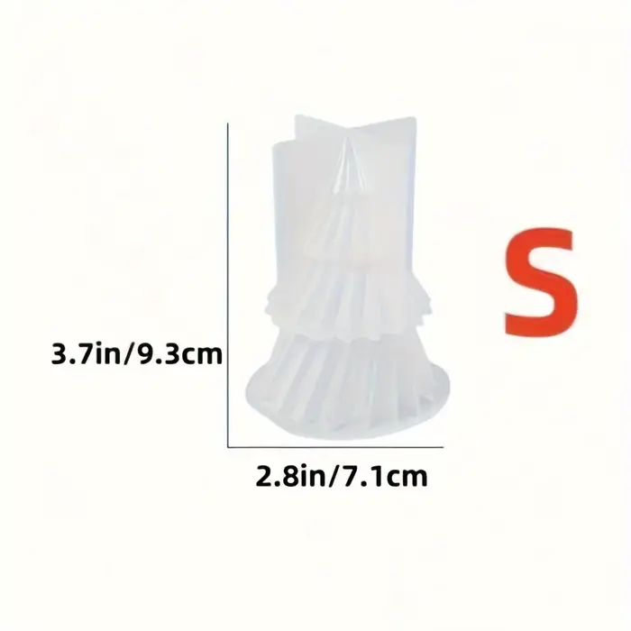 Moule en Silicone pour bougie d'arbre de noël, bricolage, gypse, ciment, forme d'arbre de noël, rési