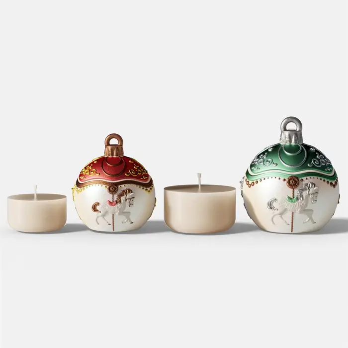 Boowan Nicole Bauble pot de bougie moules en Silicone pour béton Jesmonite gypse ciment bricolage fait à la main cadeau de noël outils décor à la maison