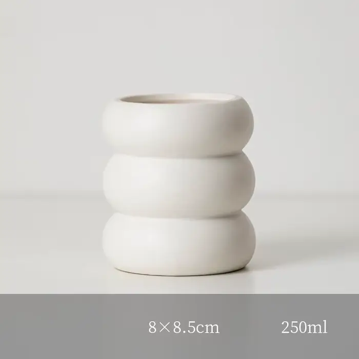 Bougeoirs en céramique nordique, ci-après, porte-bougeoir blanc, table de mariage, salon, décoration