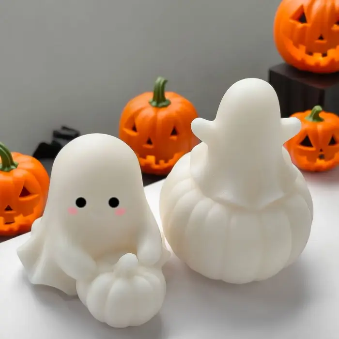Moule en Silicone citrouille fantôme d'halloween