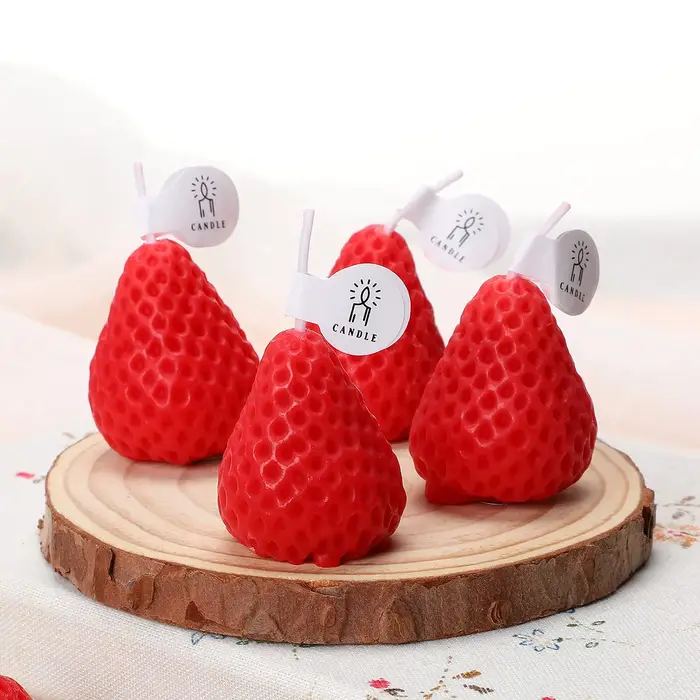 Bougie d'aromathérapie aux fraises