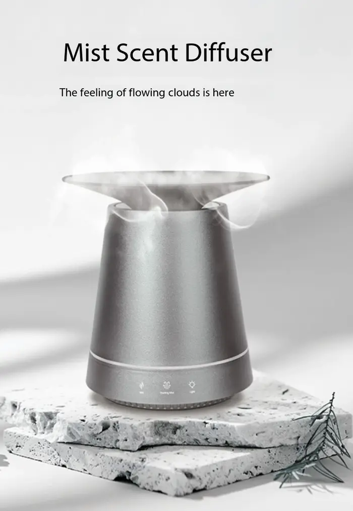 Diffuseur d'arômes portable Keri pour voiture machine à brume aromathérapeutique humidificateur ultrasonique nébuliseur huiles essentielles pour bureau bien-être apaisant revitalisant