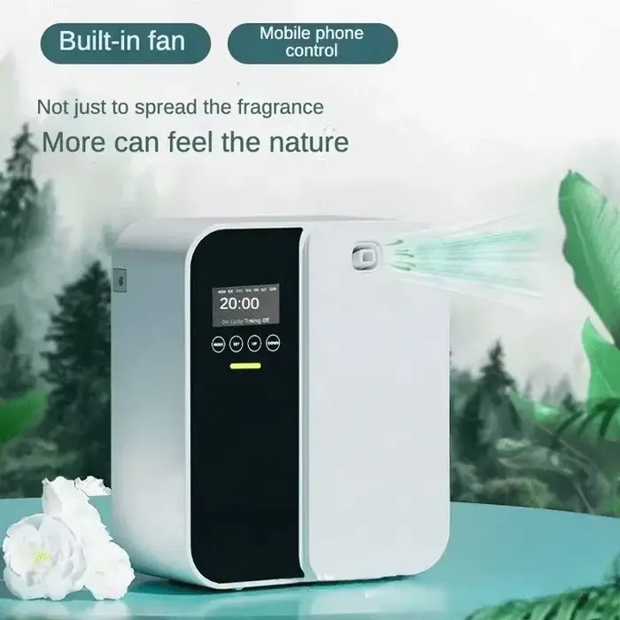 Distributeur d'odeur électrique 1000m3, diffuseur de parfum mural Bluetooth, diffuseur d'arôme professionnel, odeur électrique pour la maison