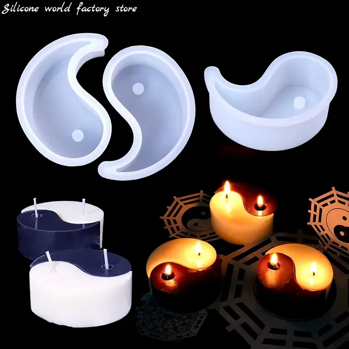 Moule en silicone DIY Tai Chi pour bougies