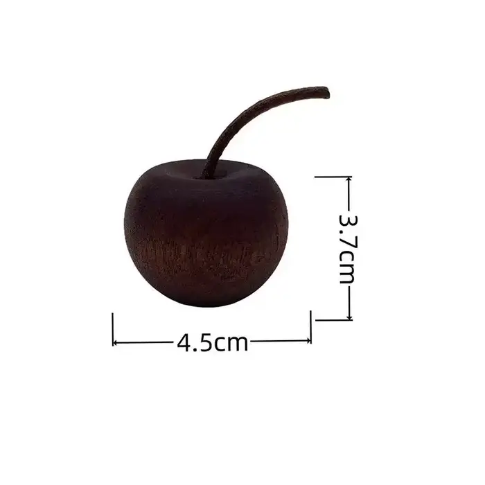 ♫ Diffuseur d'huiles essentielles en bois en forme de pomme, bâton d'aromathérapie décoratif en bois de Sapele, diffuseur de parfum adapté à la maison B