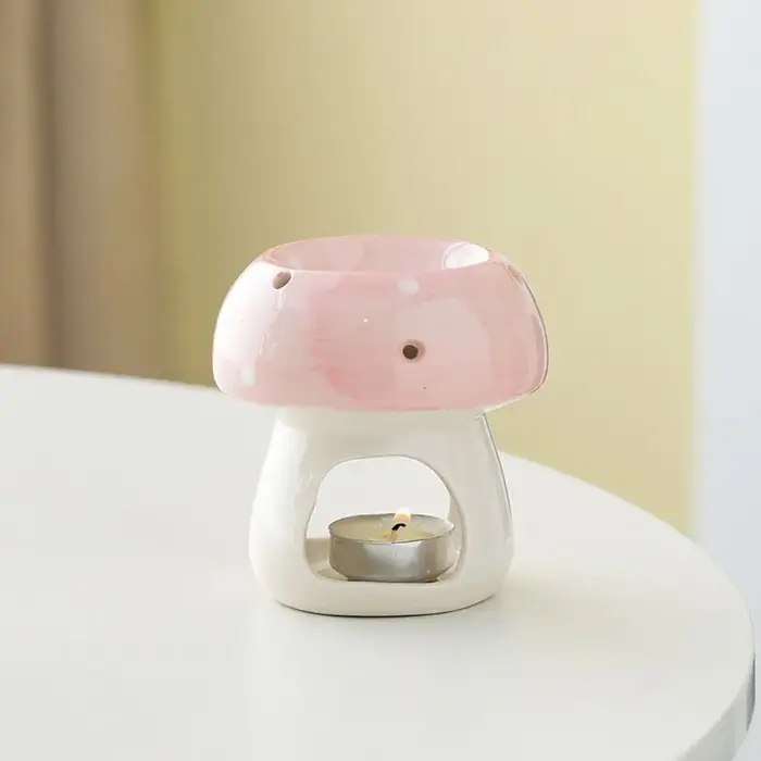 Porte-bougie champignon mignon