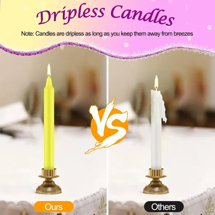 Bougies colorées artisanales sans fumée pour ambiance familiale et occasions spéciales d'intérieur et extérieur