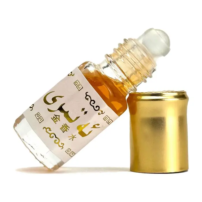 Huile de parfum concentrée Arabian Gold Attar en roll-on, longue tenue, sans alcool, pour hommes et 