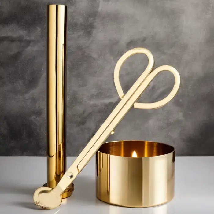 Coupe-mèche de bougie multifonctionnelle acier inoxydable pour ambiance romantique et personnalisation couleur occassions spéciales