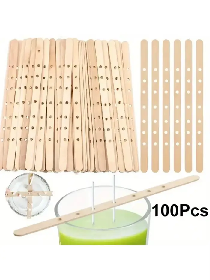 Porte-mèches de bougie en bois