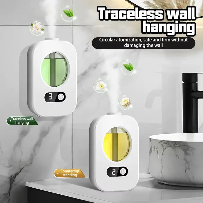 Diffuseur automatique d'aromathérapie mosaïque multifonctionnel pour bureau et mur avec huile essentielle optionnelle pour détente et bien-être