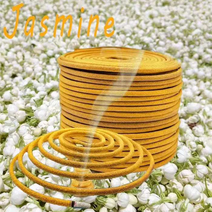 Encens en spirale aux fleurs colorées naturelles, parfum floral, pour la maison, salle à manger, bur