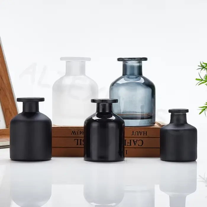 Diffuseur de parfum d'ambiance en verre 50 ml avec bâtonnets diffuseurs, 1 pièce, pour huiles essentielles, cadeaux de fête