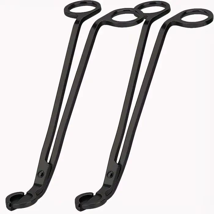 Coupe-mèche de bougie polie à portée profonde pour une combustion propre et réduction de la fumée pour amateurs de bougies et passionnés de décoration intérieure