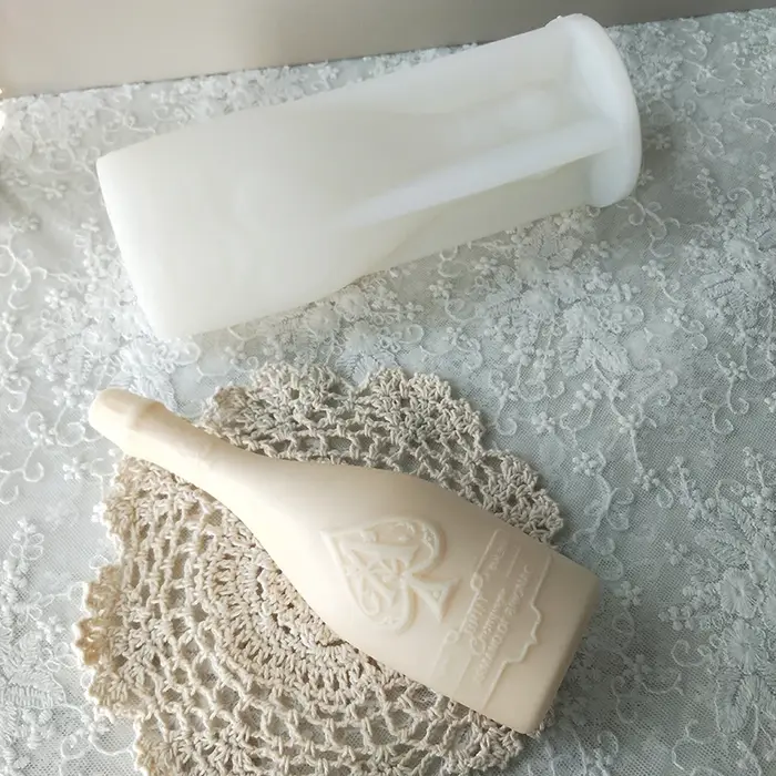 Moule de bougie de bouteille de Champagne parfumé 3D fait à la main