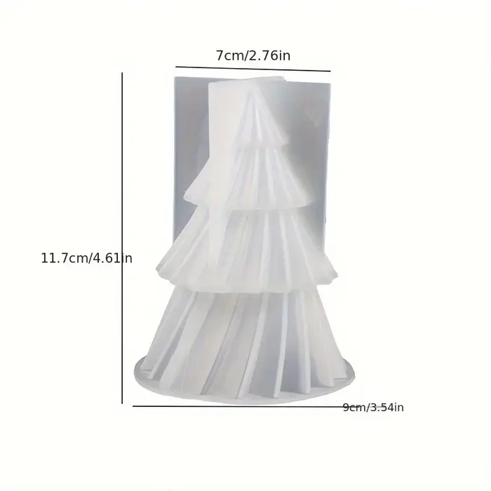 Moule en Silicone pour bougies parfumées d'arbre de noël