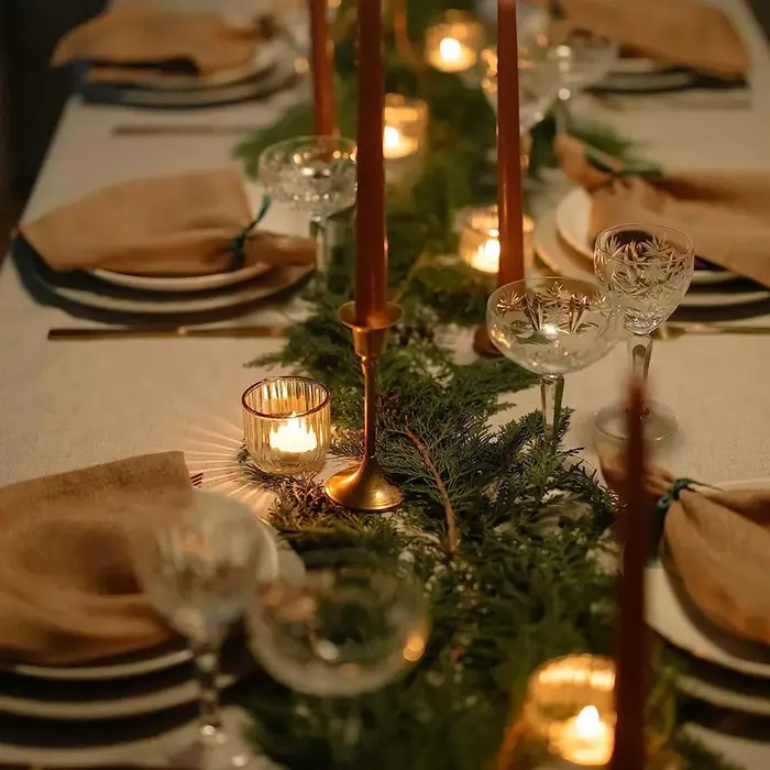 Bougeoirs chauffe-plat pour décoration de mariage