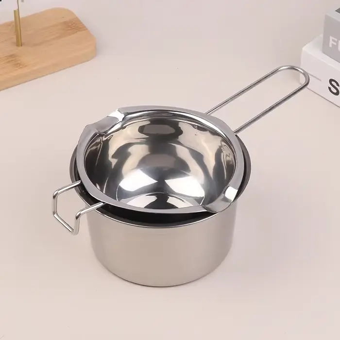 Pot à fondre la cire de bougie avec pot en acier inoxydable pour faire