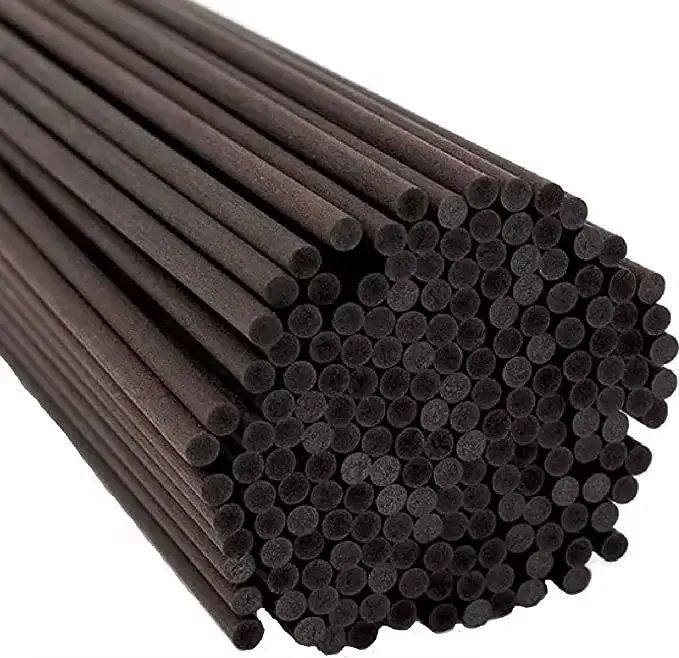 1000 pièces 3/4/5MM X L40/35/30/25/22/15CM bâtons de diffuseur de fibres noires pour diffuseur de roseaux bâtons volatiles de fibres de parfum pour la décoration de la maison