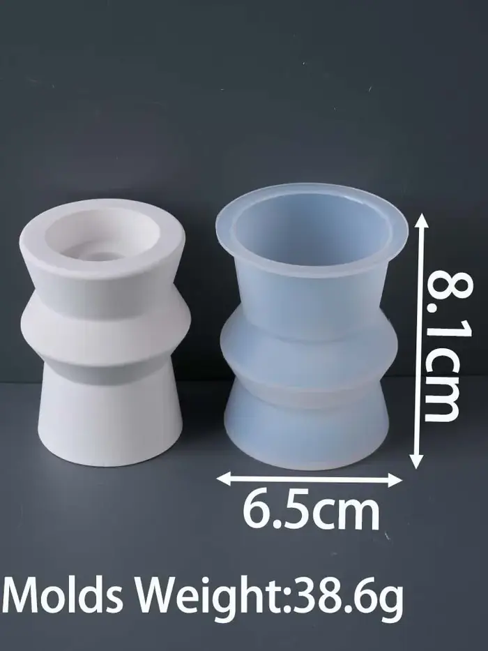 Bougeoir pilier romain de Style nordique, moule en Silicone, Base de bougie parfumée, chandelier en 