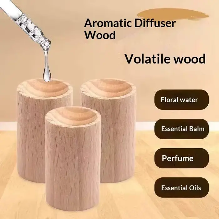 Diffuseur en bois sans flamme pour aromathérapie : Dispositif anti-moustiques à base d'huiles essent