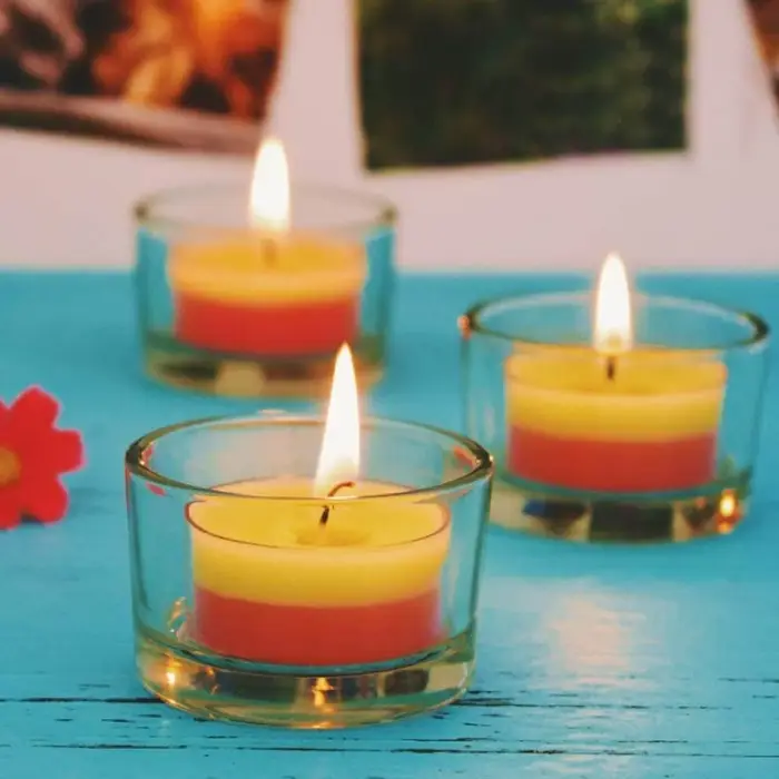 Porte-bougies en verre transparent classiques pour décoration de maison et événements familiaux et amicaux