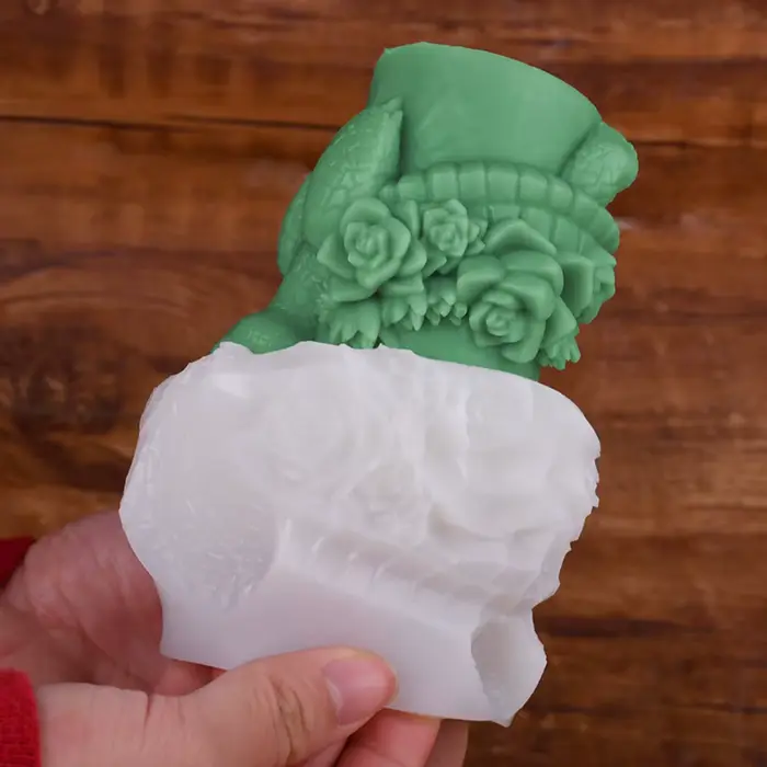 Rose pilier fleur arôme bougie Silicone moule bricolage