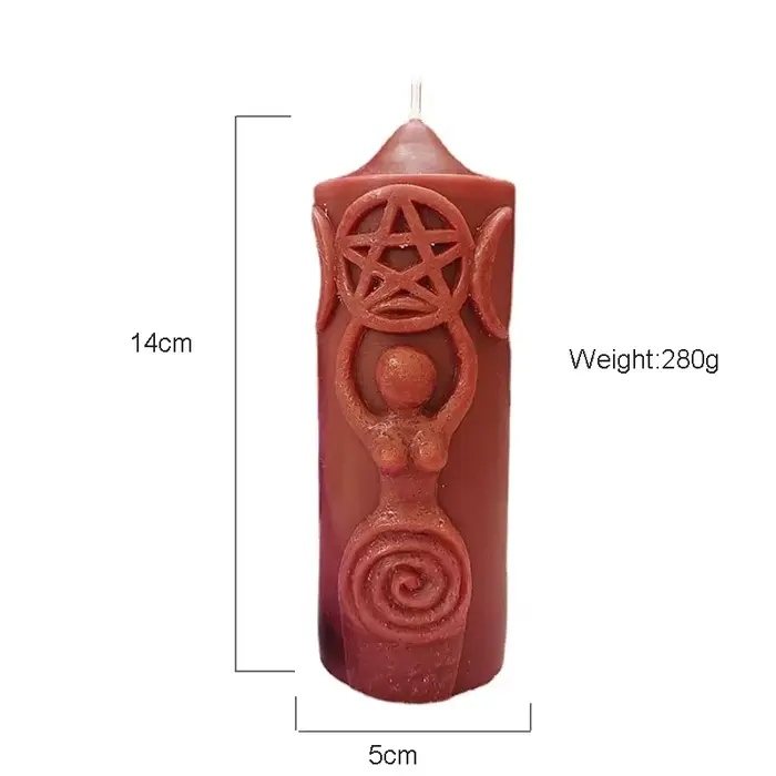 Bougie verte rituels pour cérémonie de tarot, bougie tytive, magie, prospérité spirituelle, argent, 
