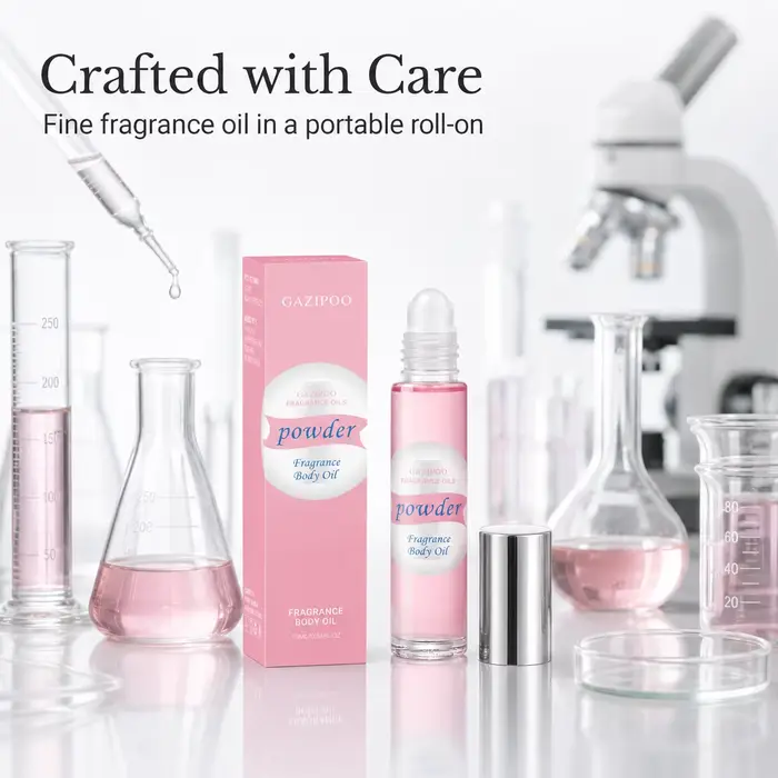 Huile de phéromone roll-on 10 ml - Huile parfumée portable, parfum floral boisé à la rose, au safran et au bois de santal, eau de parfum pour les voyages