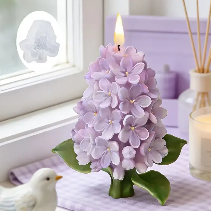 Moule à bougie bouquet de lilas