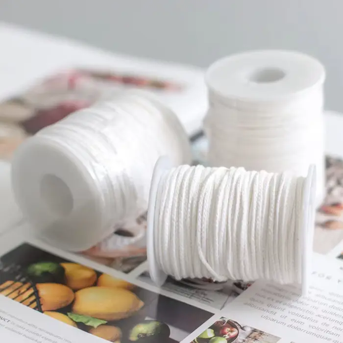 Mèches de bougie 8/10/15/20cm, 20 pièces, cire sans fumée, noyau en pur coton pour la fabrication de bougies, mèches pré-cirées, outil de fabrication de bougies faites à la main