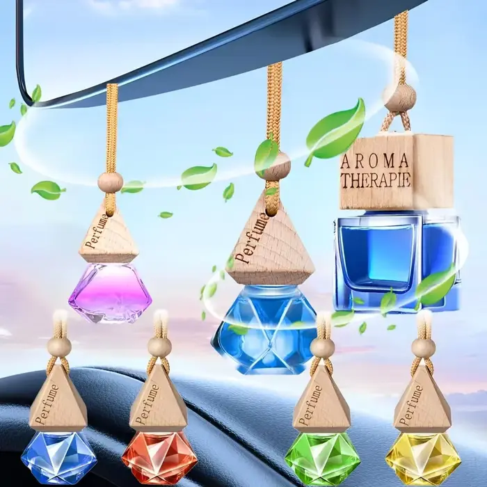 Bouteille pendentif de parfum d'aromathérapie pour voiture