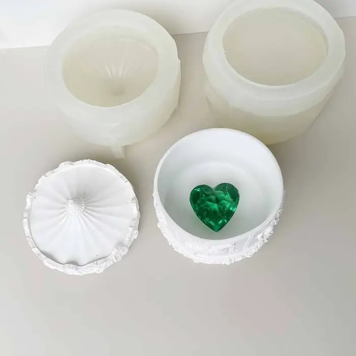 Bricolage carrousel organisateur faisant moule bougie plâtre aromathérapie bougeoir bijoux boîte