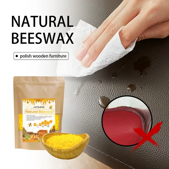 Particules de Cire d'Abeille Naturelles Faites à la Main, Éclaircissant pour le Ménage, le Sol du Ca