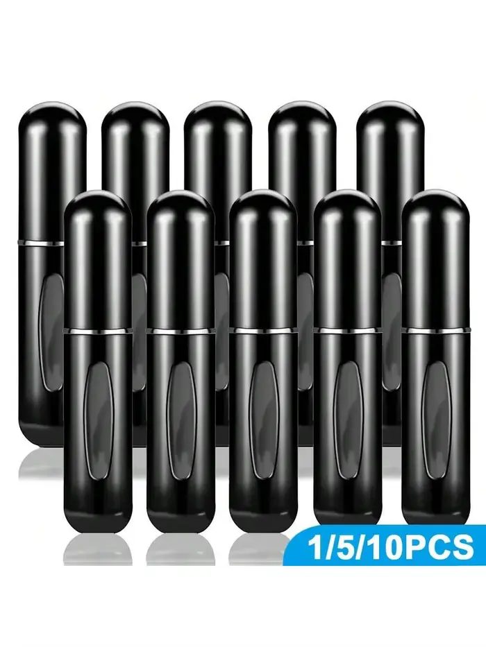 1/5/10pcs 5ml Mini Flacons d'échantillons de parfum portables, vaporisateurs atomisés, vides, rechar