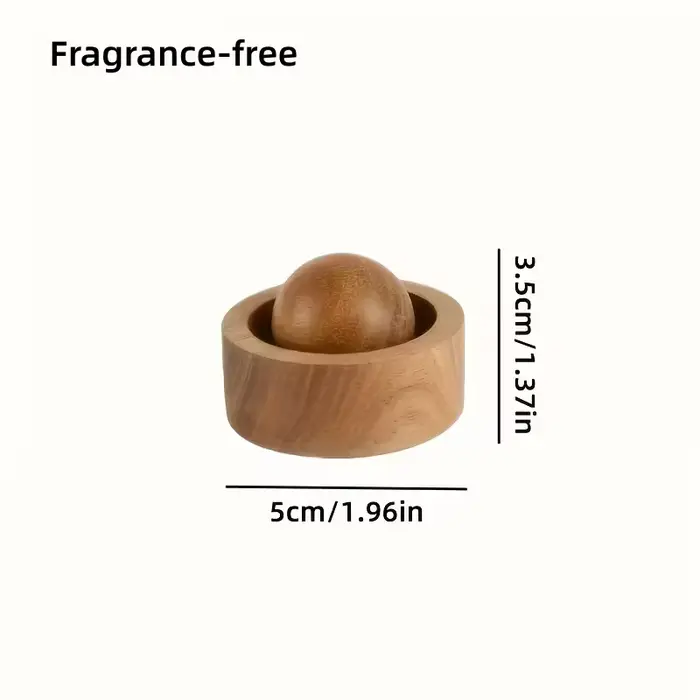 Diffuseur d'arôme rotatif en bois pour diffuseur de voiture et de chambre à coucher, désodorisant, c