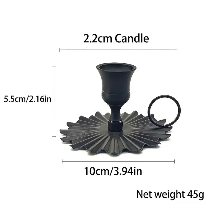 Chandelier de style européen pour la Saint-Valentin, porte-bougie rétro à tête unique, support de bo