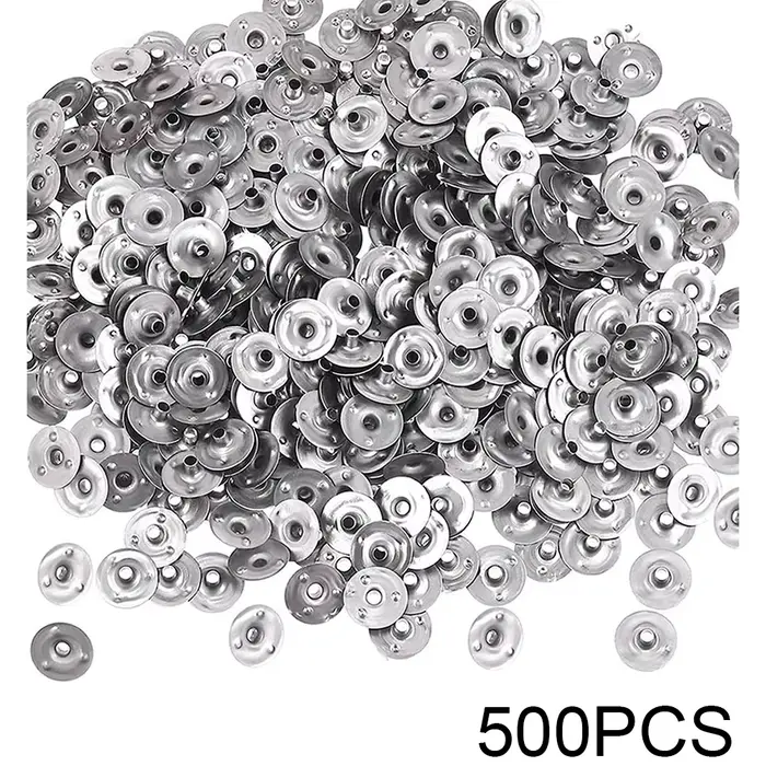 Ensemble d'onglets de bougies en métal, 500 pièces, Base de support, fournitures de fabrication de b