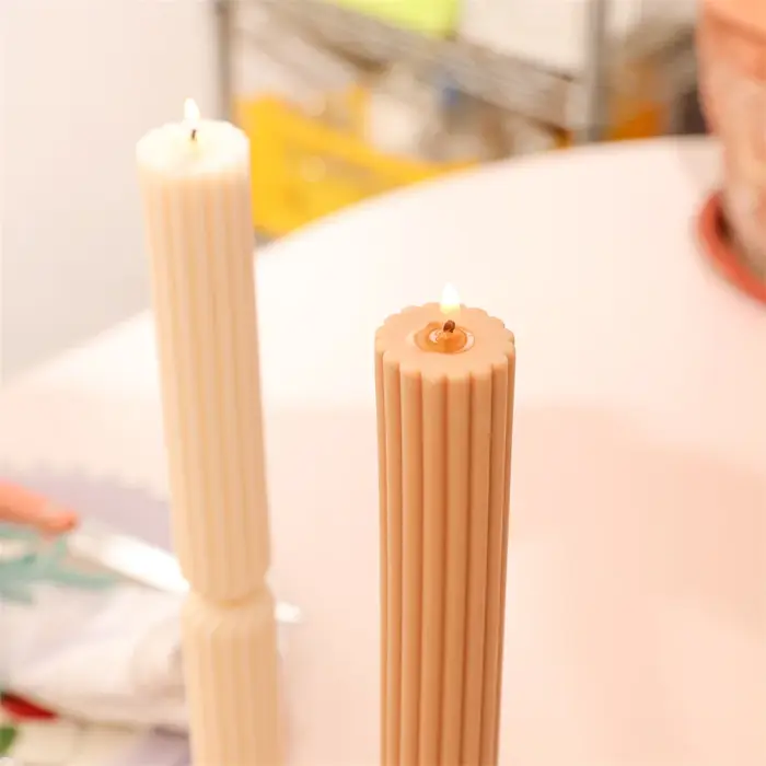 Boowan Nicole-Moule à bougie conique en silicone