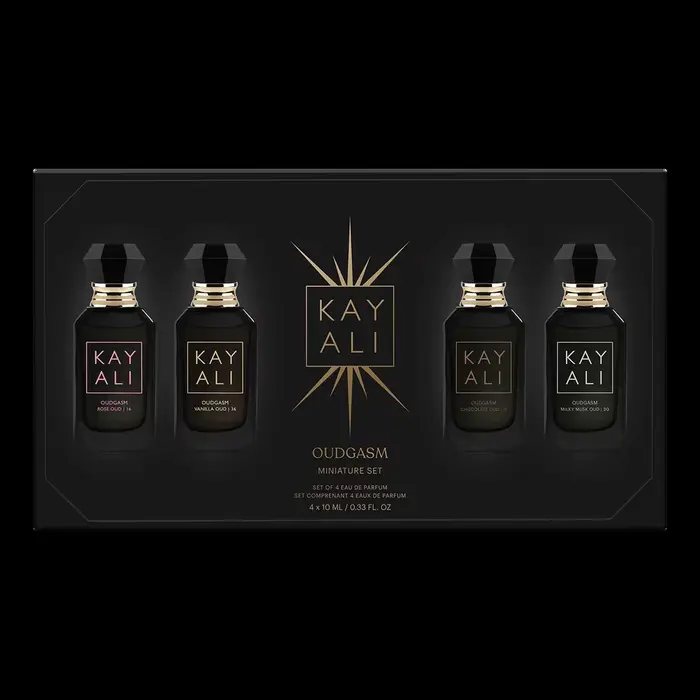 KAYALI Oudgasm Édition Limitée Coffret Mini Parfums 40ml Unisexe Oud Vanille Rose Chocolat Musc Luxe Superposition Eau de Parfum