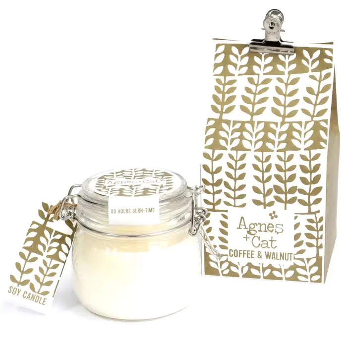 Kilner Jar Candle - Coffee and Walnut