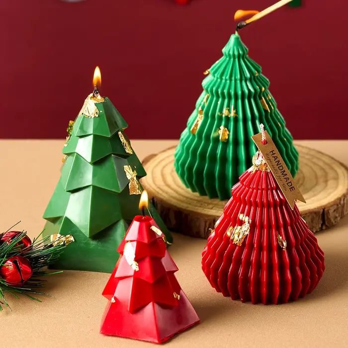 Moule en silicone pour bougie d'arbre de Noël