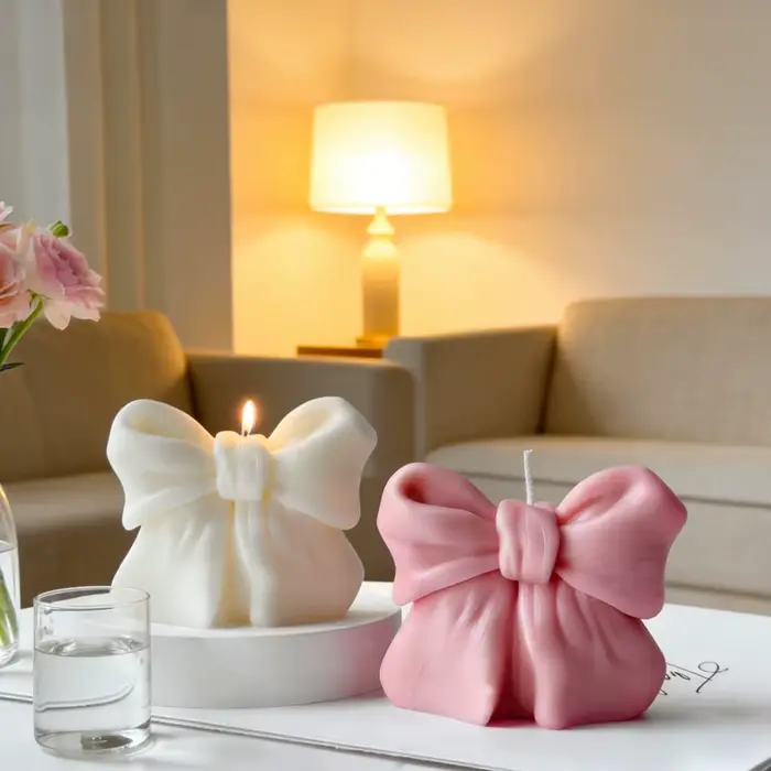 Bougie parfumée 3D en forme de nœud, décoration d'intérieur, bougie DIY, aromathérapie, bougie parfumée, cadeau romantique pour mariage, Saint-Valentin