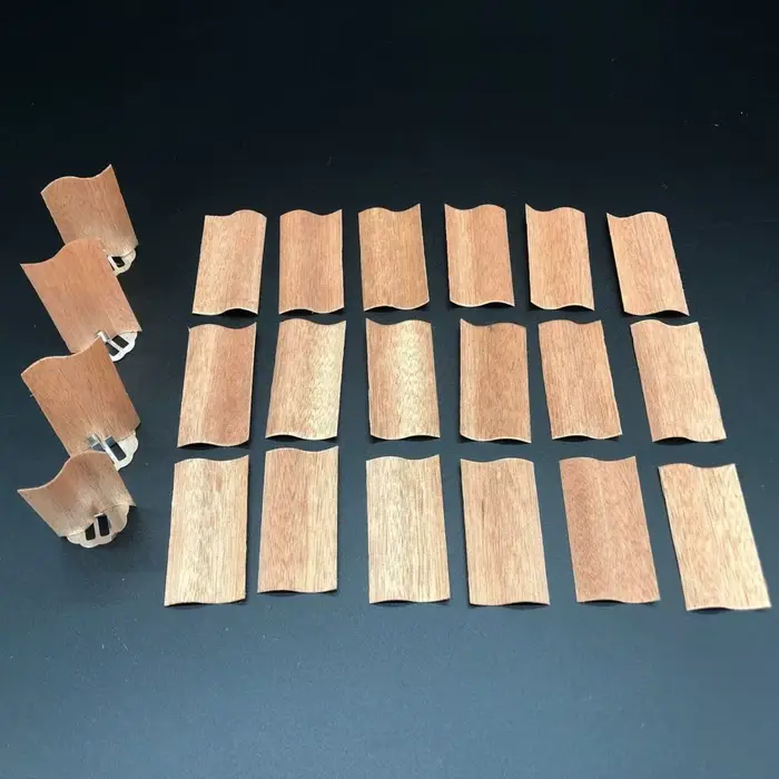 Brûlant sans fumée en forme de S avec Base, fabrication de bougies faites à la main, accessoire de bougie, mèches de bougie en copeaux de bois, noyaux de bougies