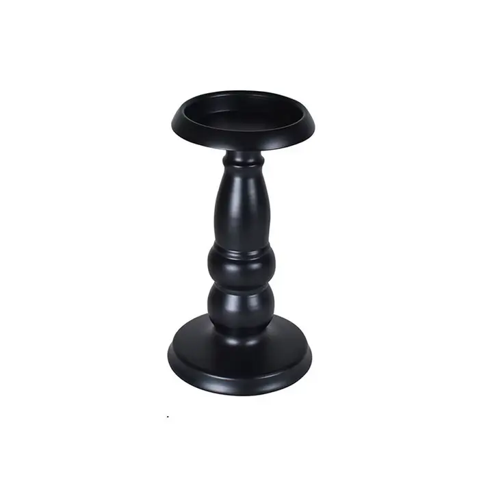 Supports de bougies en métal noir, bougeoirs en fer forgé, chandelier vintage, candélabre rétro pour