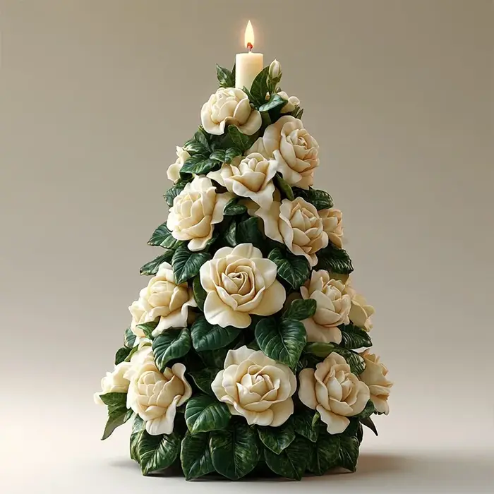Moule en Silicone pour bougie parfumée d'arbre de noël