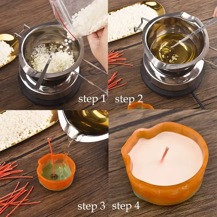 Bougie parfumée en flocons de cire de soja naturelle, 1KG, 500g, 200g, 50g, matériau naturel, 100% sans additif, fournitures de fabrication de bougies sans fumée, DIY