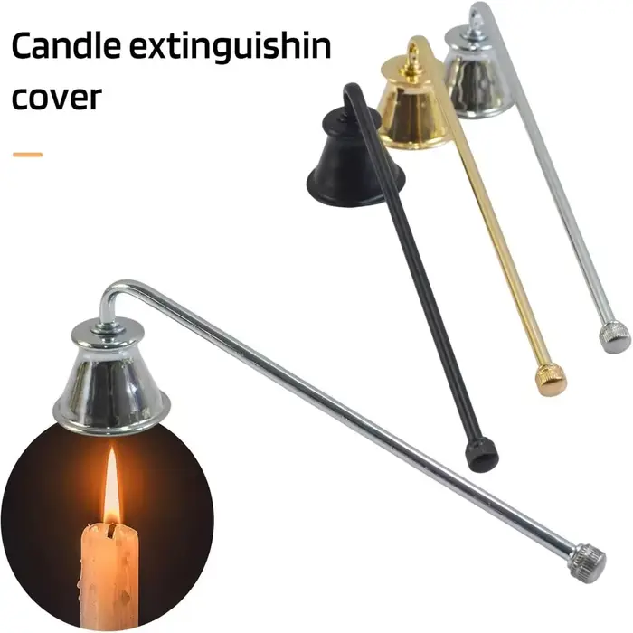 Extincteur de bougie en forme de cloche en fer pour la décoration intérieure et l'éteignoir de flamme pour les occasions spéciales