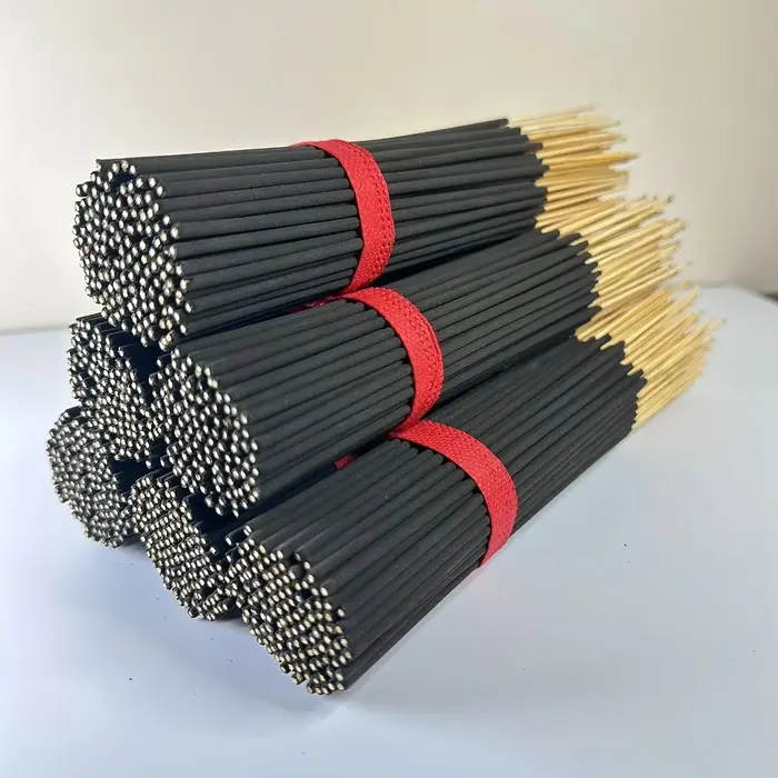 101 morceaux de bâtons d'encens en bambou parfumés en fleurs de cerisier naturels de 22 cm