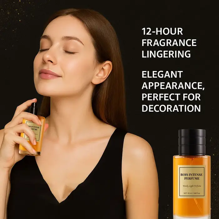 Bois Parfum Intense 50ml Eau de Parfum pour Hommes Notes Woody Iris Encens Honey Parfum de Luxe Longue Durée Occasions Spéciales